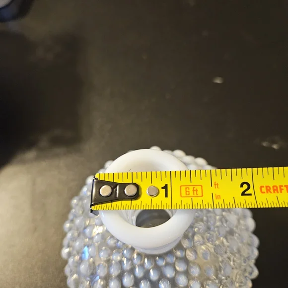 🏺vintage Fenton glowy opalescent hobnail glass bottle or vase - Picture 9 of 9